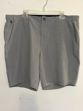 Fish Hippie Waterside Tech Shorts Mens 40 Gray Performance Stretch Quick Dry